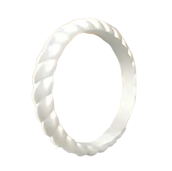 Silicone Ring - Women's 2mm Stylish Twist - 8 colours