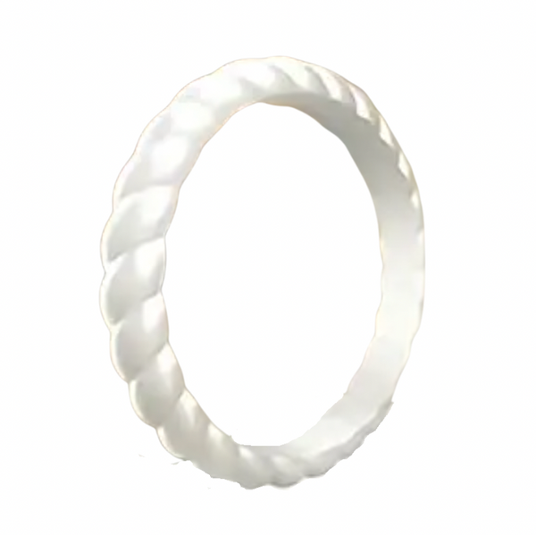 Silicone Ring - Women's 2mm Stylish Twist - 8 colours