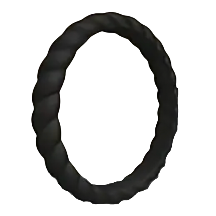 Silicone Ring - Women's 2mm Stylish Twist - 8 colours