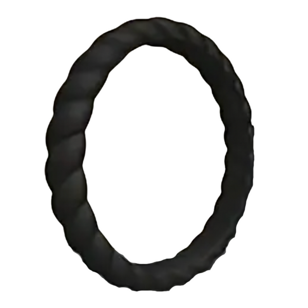 Silicone Ring - Women's 2mm Stylish Twist - 8 colours