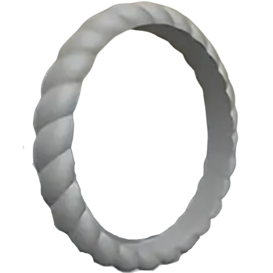 Silicone Ring - Women's 2mm Stylish Twist - 8 colours