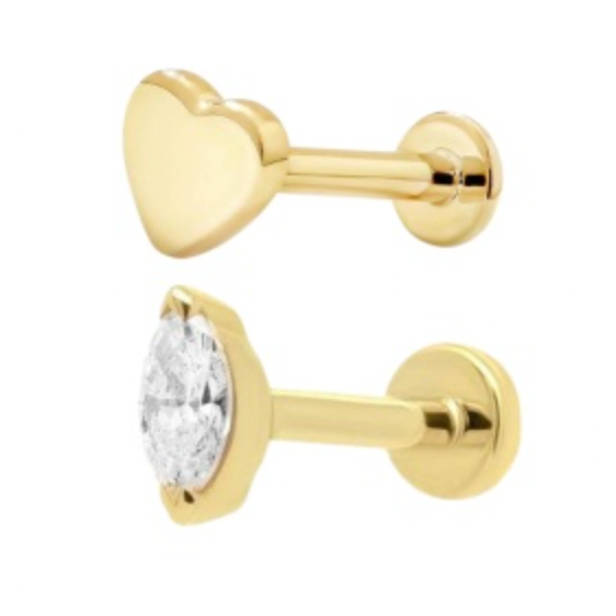 Pygmp Marquise Heart Set Flatbacks - 2 colours