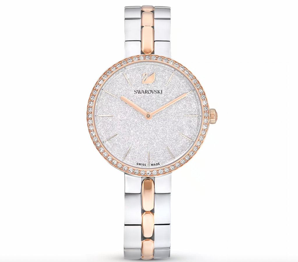 Cosmopolitan: Swiss Made, Metal bracelet, White, Mixed Metal Finish Watch