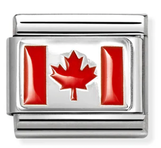 America Flag - Canada Silver Charm