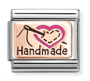 Hobbies - Handmade with Heart Rosegold Charm