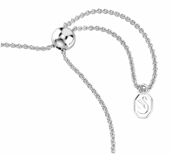 Idyllia: White Mixed Cuts Arrow Silver Bracelet