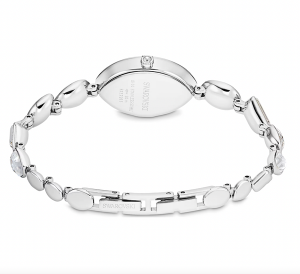 Gema: White Crystal Bracelet Silver Watch