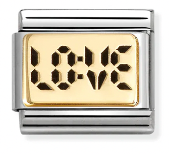 Love - Digital Love Gold Charm