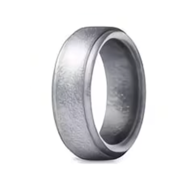 Silicone Ring - Light Silver Shimmer