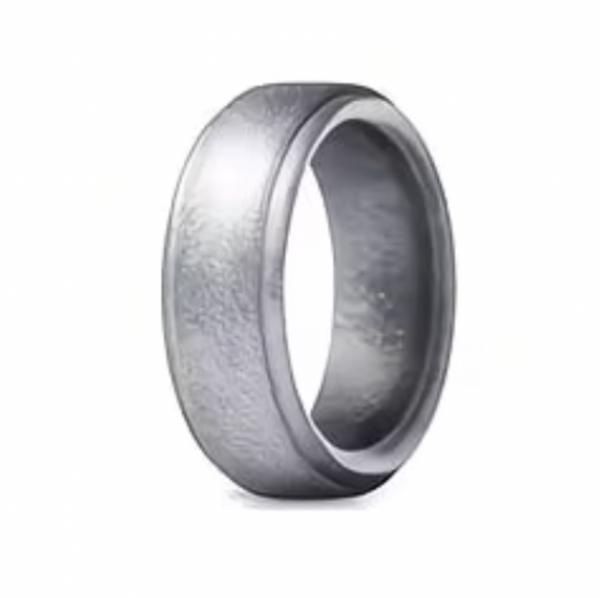 Silicone Ring - Light Silver Shimmer
