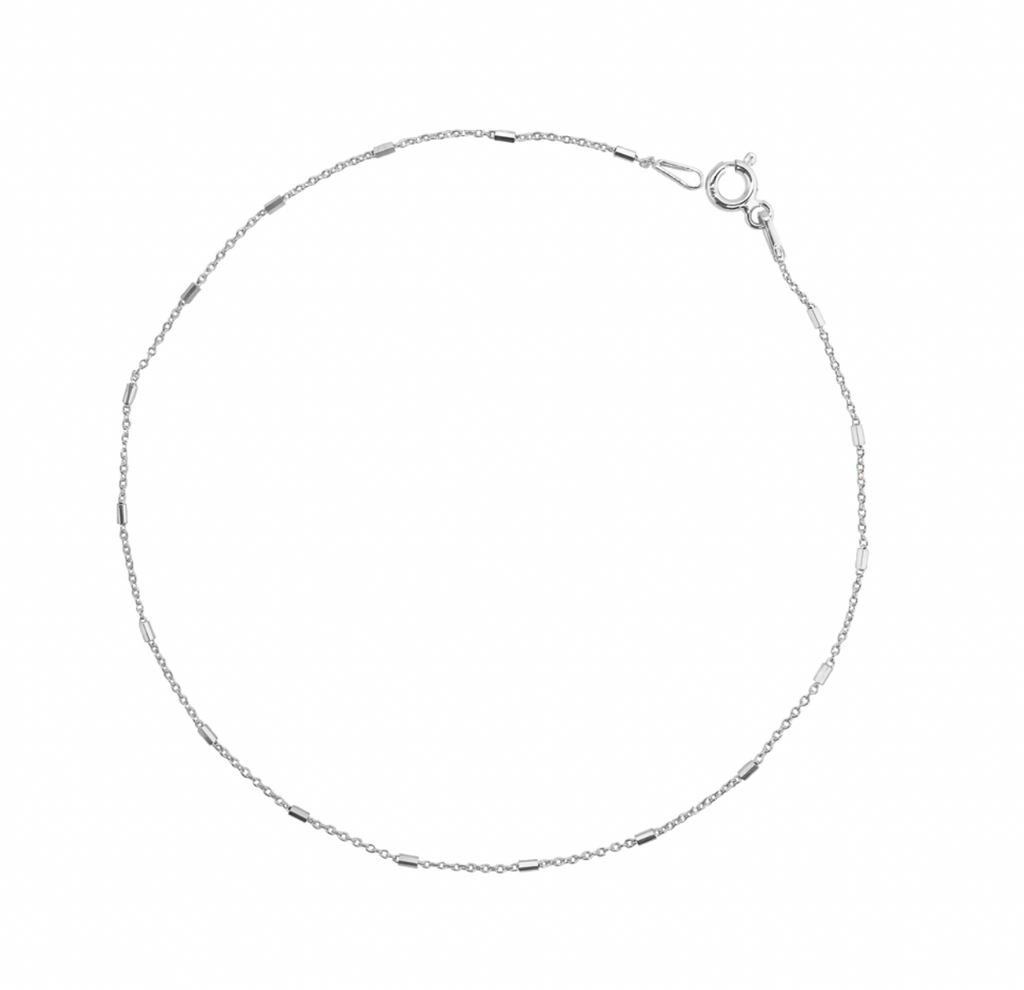 Anklet - Fine Cable Chain with Solid Links - 2 Colours