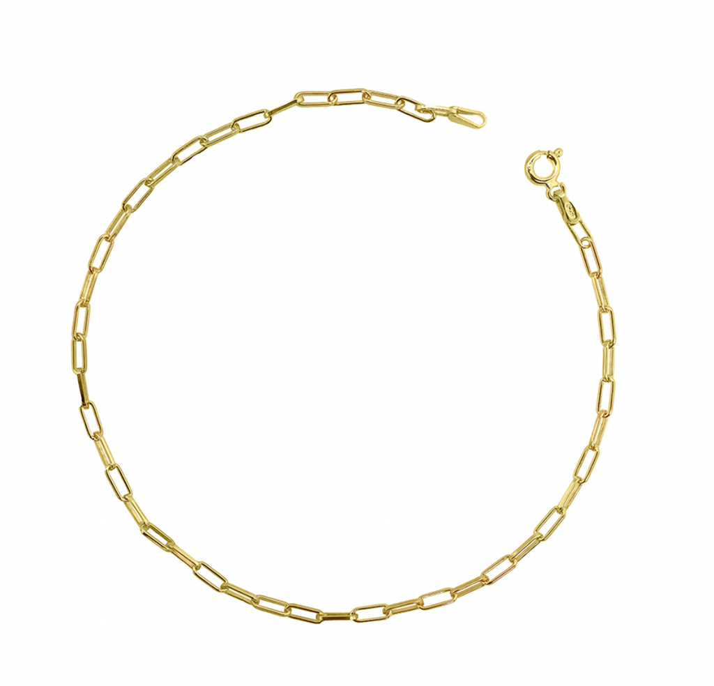 Anklet - Petite Mini Paperclip Link - 2 Colours