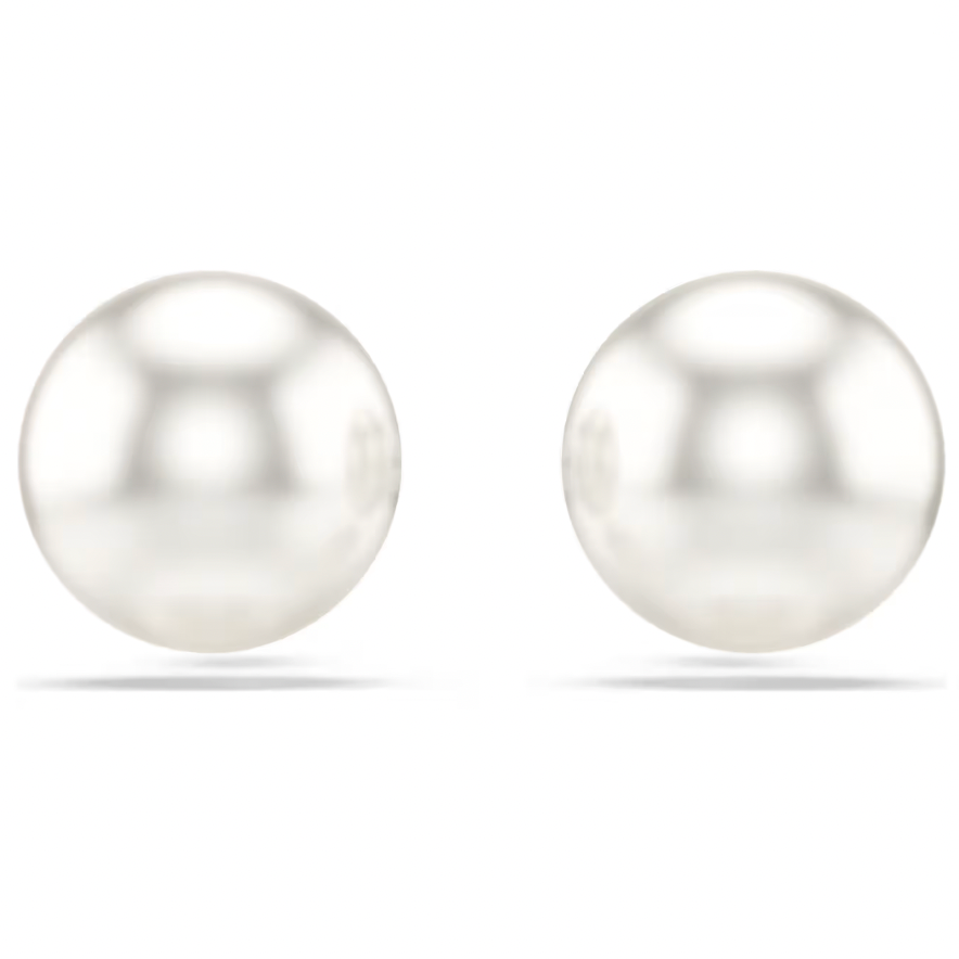 Matrix: Crystal Pearl Stud Earrings