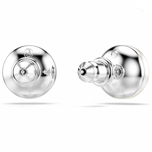 Matrix: Crystal Pearl Stud Earrings