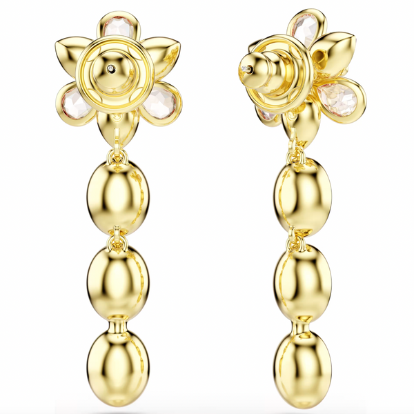 Idyllia Mixed Cut Multicoloured Flower Drop Earrings