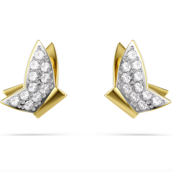 Idyllia Lilia Gold Butterfly Stud Earrings