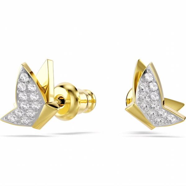 Idyllia Lilia Gold Butterfly Stud Earrings