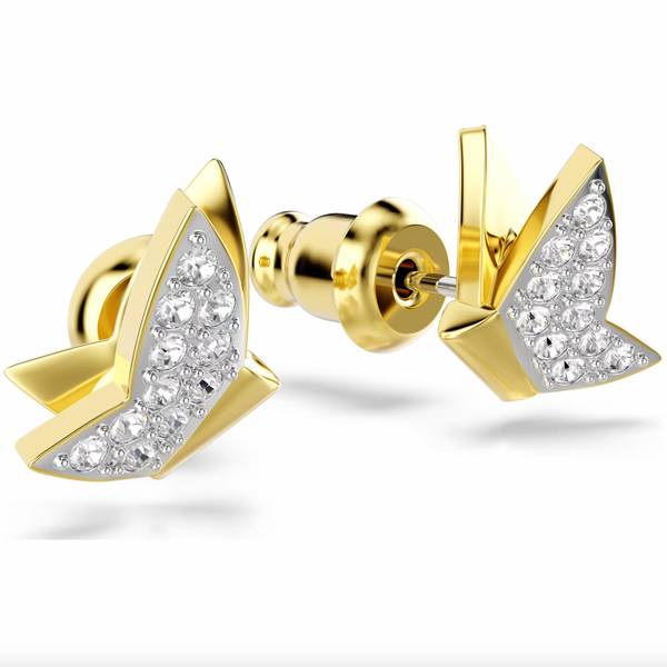 Idyllia Lilia Gold Butterfly Stud Earrings