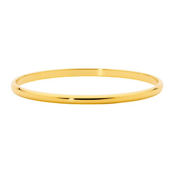 3mm Half Round Stainless Steel Bangle - 3 Colours