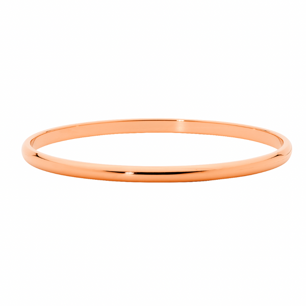 3mm Half Round Stainless Steel Bangle - 3 Colours