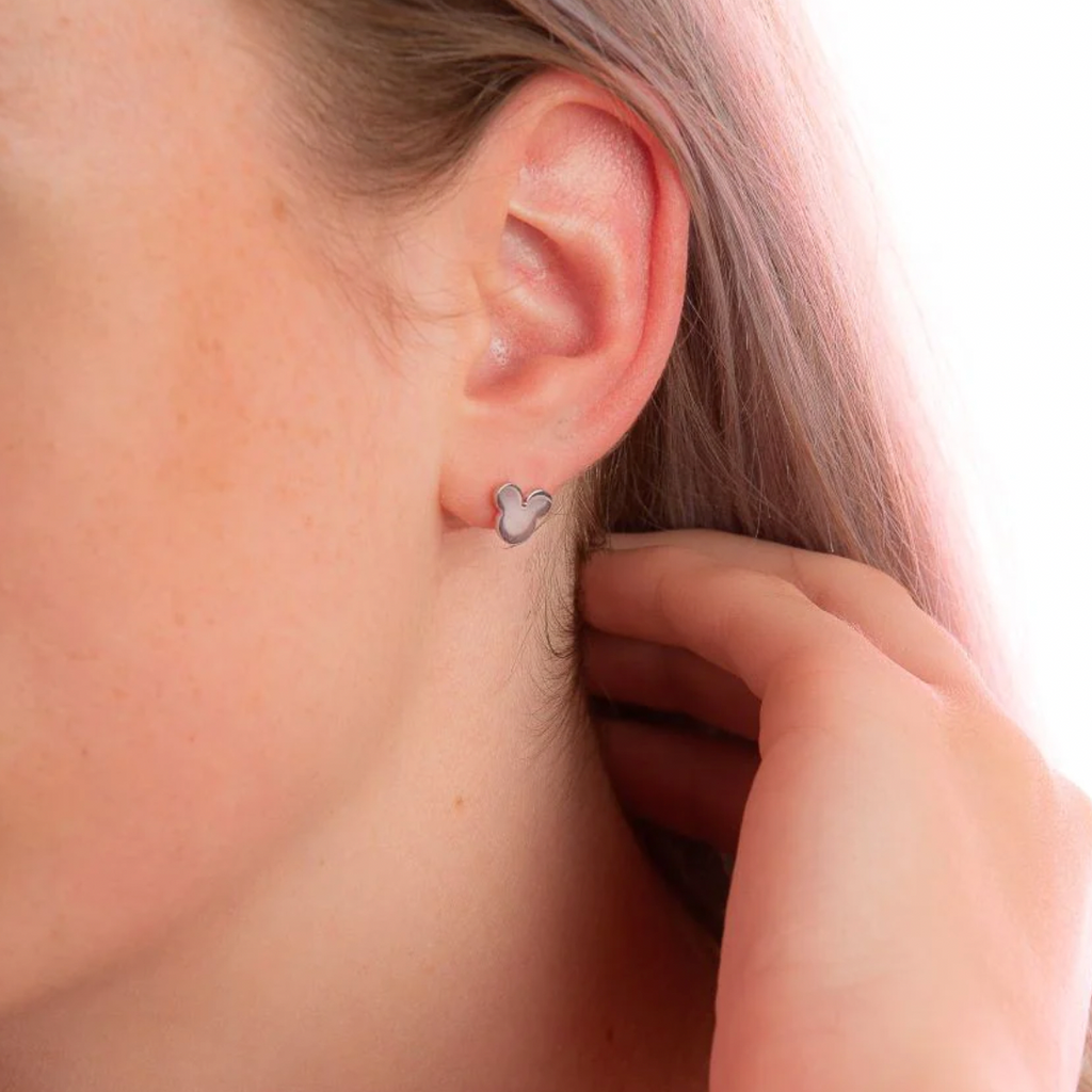 Mickey Mouse Plain Stud Earrings - 2 colours