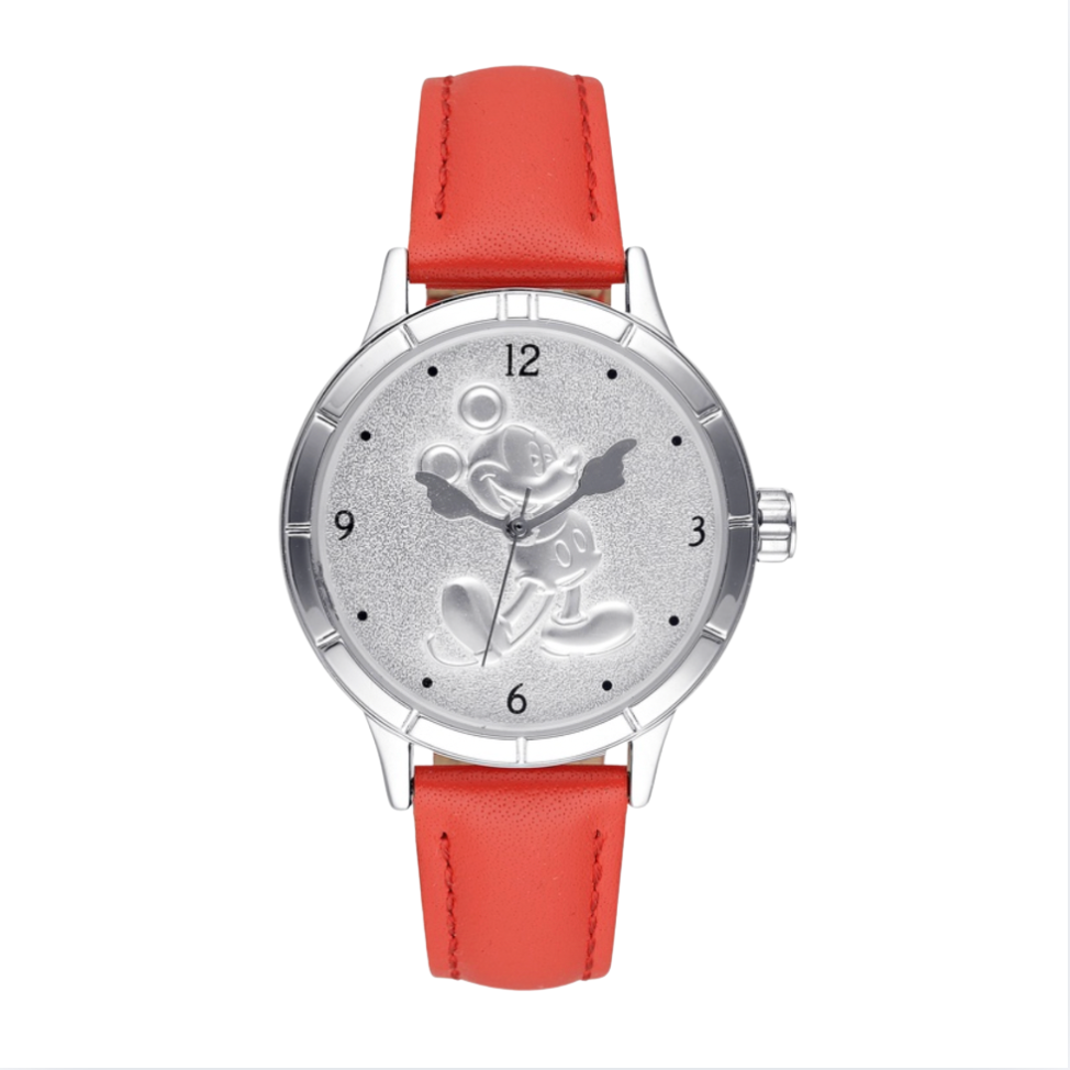 Mickey Sculpted Dial Red/silver Watch