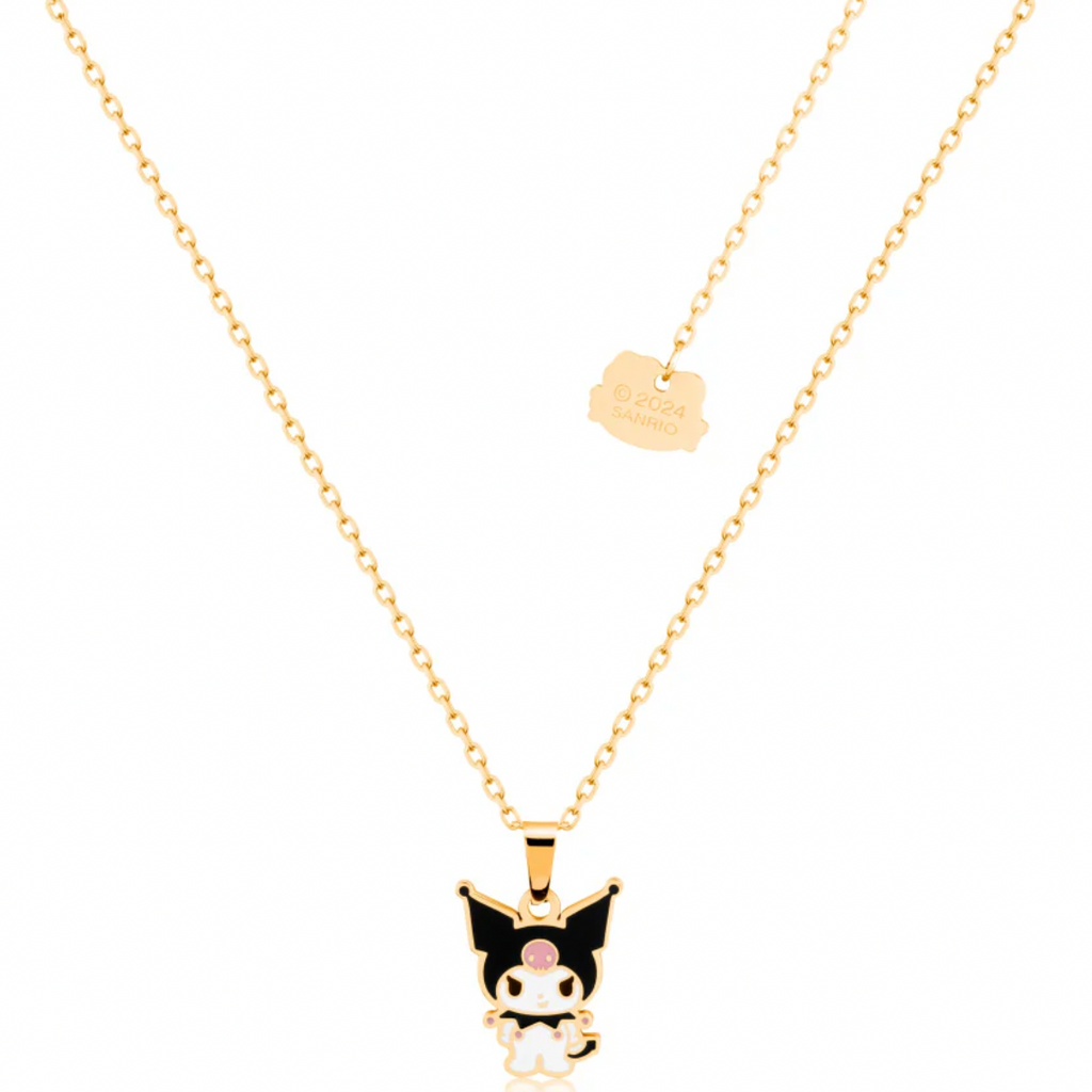 Sanrio - Gold Kuromi Full Body - Necklace & Stud Earring