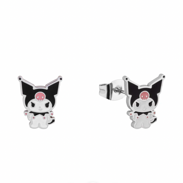 Sanrio - Silver Kuromi Full Body - Necklace & Stud Earring