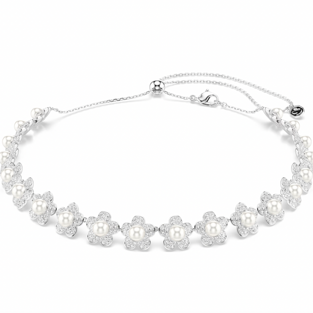 2026 Capsule Ariana Grande: Star Crystal Pearl & White Round Cuts Crystals Silver Choker