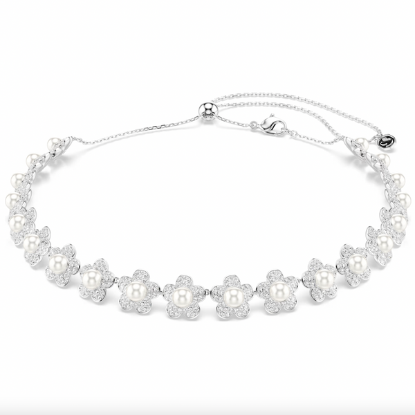 2026 Capsule Ariana Grande: Star Crystal Pearl & White Round Cuts Crystals Silver Choker