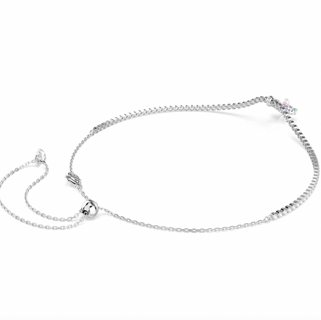 2026 Capsule Ariana Grande: Flower Multicoloured Mixed Cuts Crystals Silver Choker