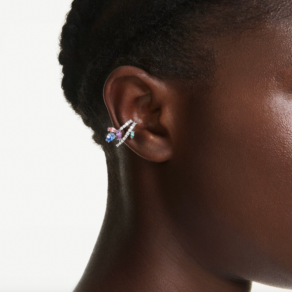 2026 Capsule Ariana Grande: Multicoloured Mixed Cuts Silver Ear Cuffs