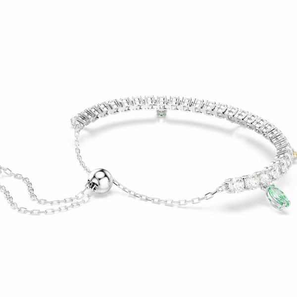 2026 Capsule Ariana Grande: Multicoloured Mixed Cuts Crystals Silver Tennis Bracelet