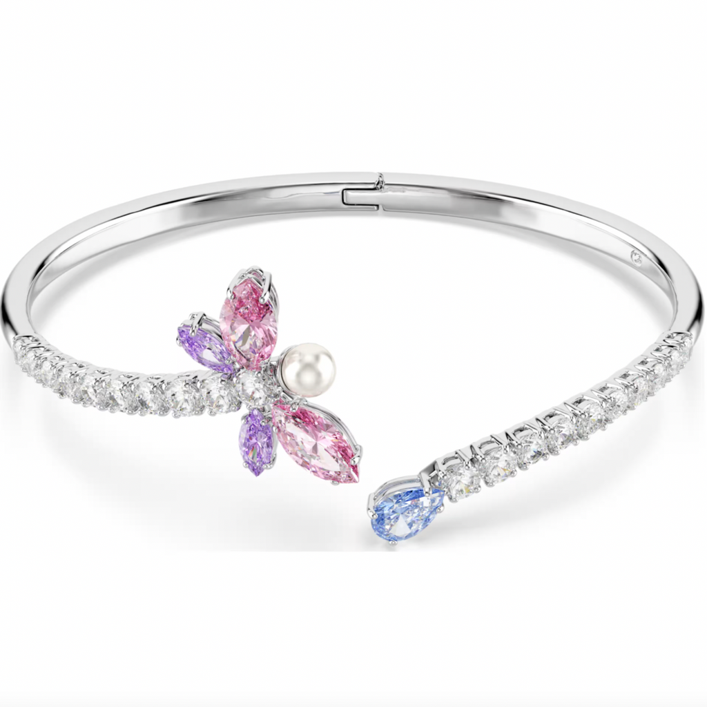 2026 Capsule Ariana Grande: Multicoloured Mixed Cuts Dragonfly Silver Bangle
