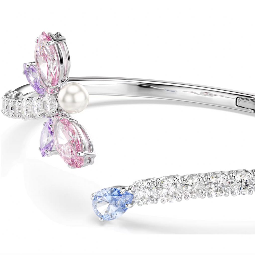 2026 Capsule Ariana Grande: Multicoloured Mixed Cuts Dragonfly Silver Bangle