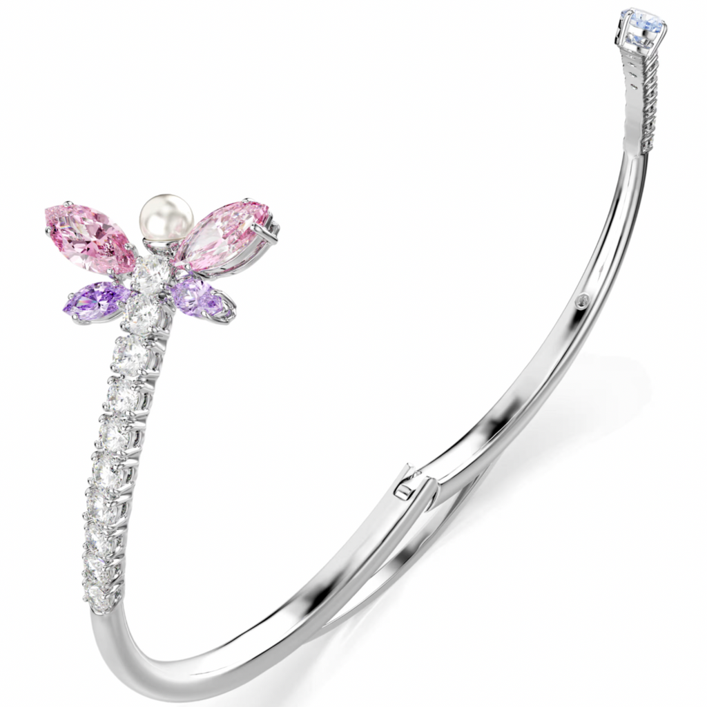 2026 Capsule Ariana Grande: Multicoloured Mixed Cuts Dragonfly Silver Bangle