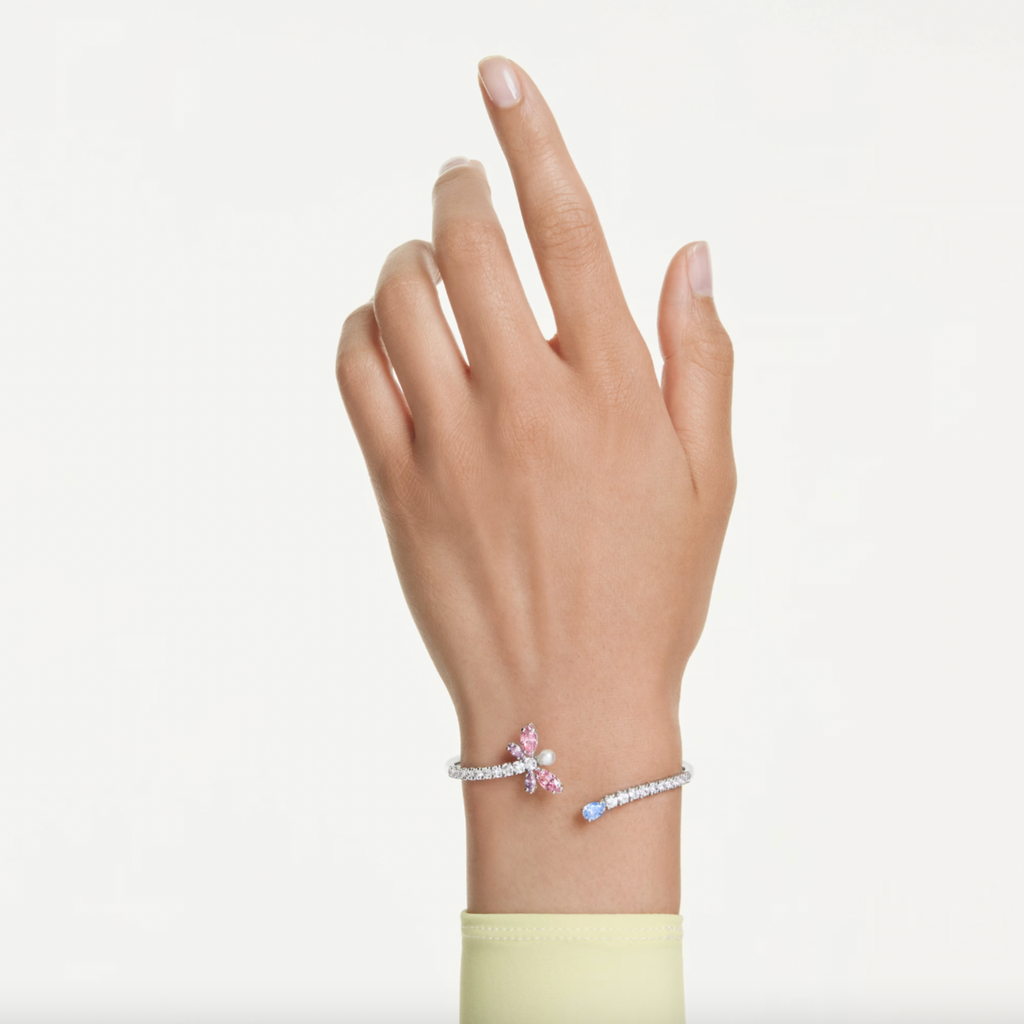 2026 Capsule Ariana Grande: Multicoloured Mixed Cuts Dragonfly Silver Bangle