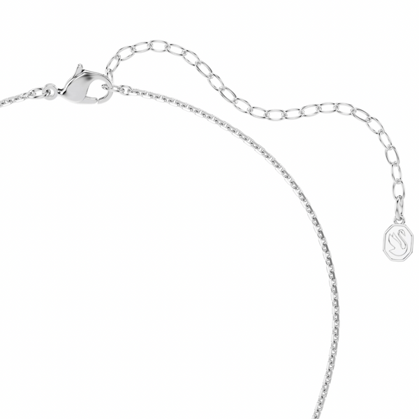 2026 Capsule Ariana Grande: Flower Crystal Pearl & White Round Cut Crystals Silver Necklace & Earring Set