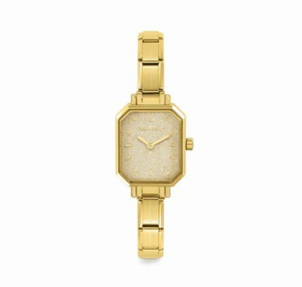 Paris Watch with Gold Glitter Dial