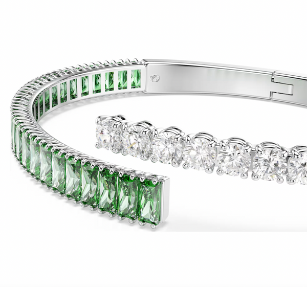 Matrix Mixed Cut Green Bangle