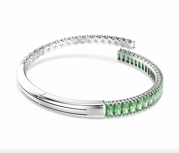 Matrix Mixed Cut Green Bangle