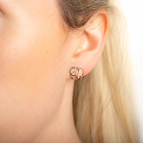 Toy Story - Hamm Silver - Necklace & Stud Earring