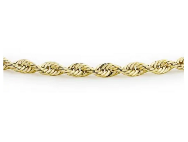 9ct YG Hollow Twist Bracelet