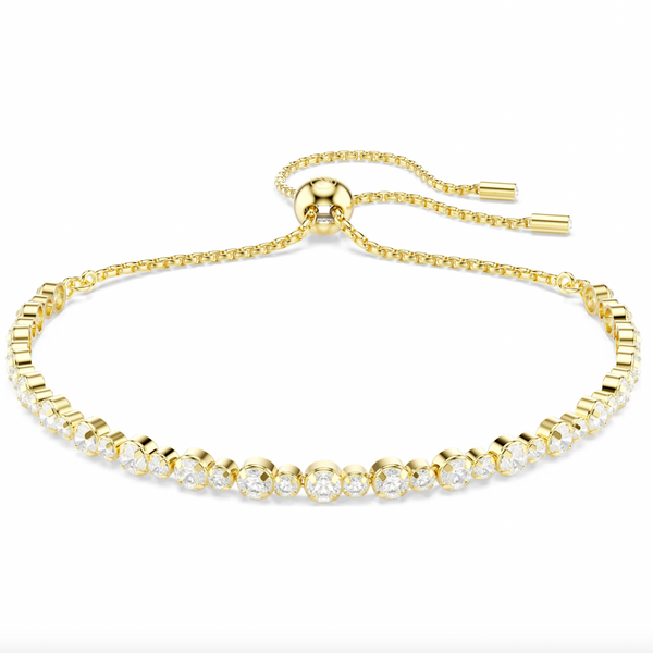 Matrix White Round Cut Tennis Bracelet - 2 Colours