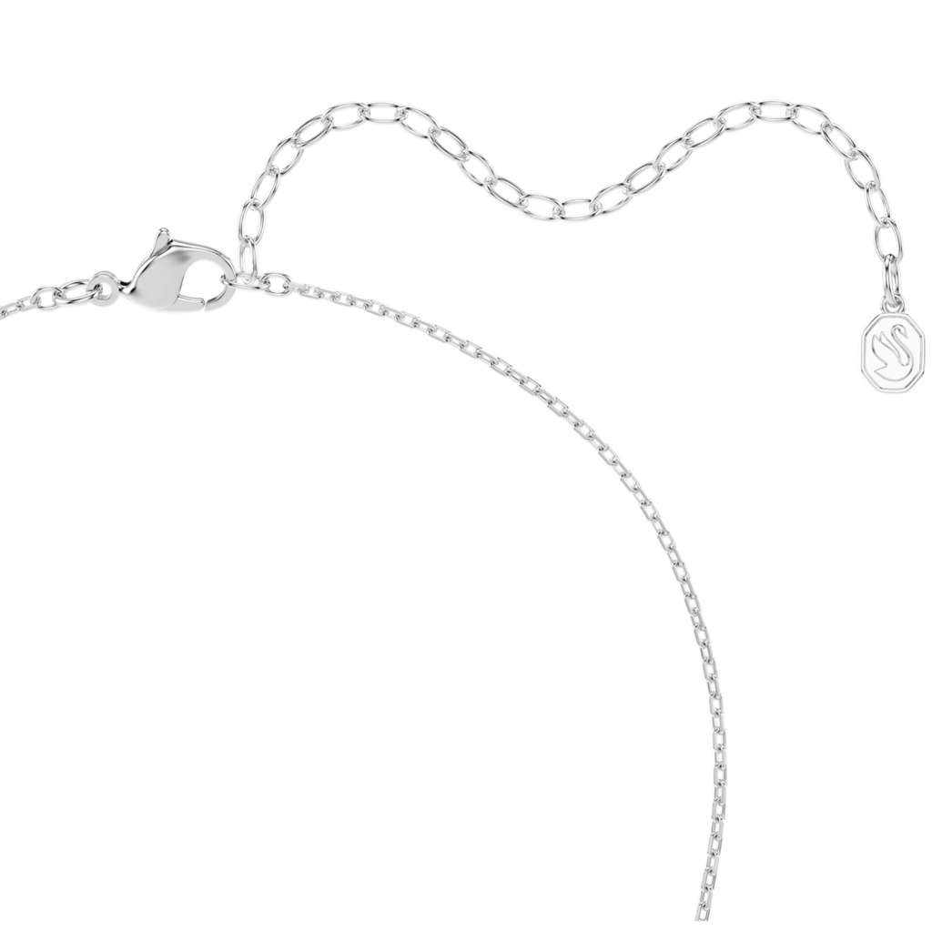 Matrix: White Round Cuts Crystals Necklace - 2 Colour