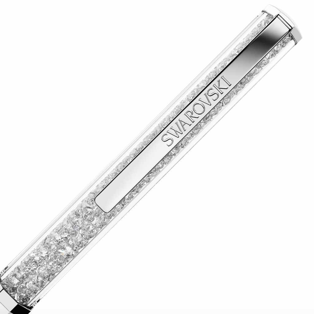 Crystalline Ballpoint Pen - White Lacquered Chrome