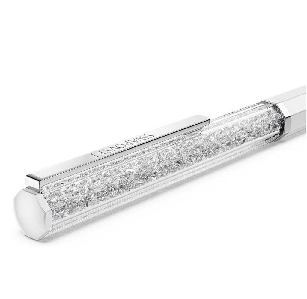 Crystalline Ballpoint Pen - White Lacquered Chrome
