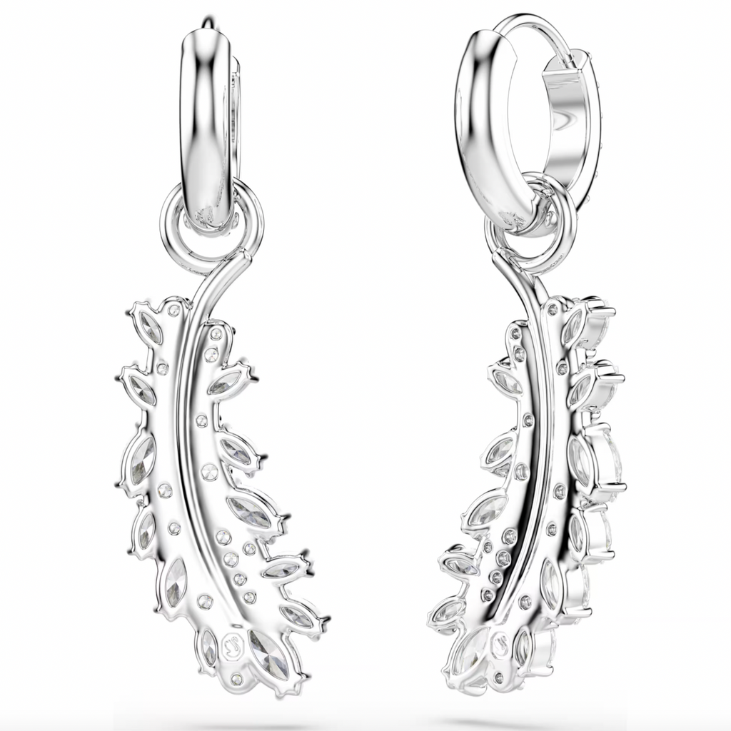 Vienna: Mixed White Cuts Flower Silver Earrings