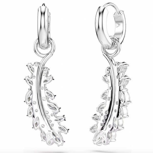 Vienna: Mixed White Cuts Flower Silver Earrings