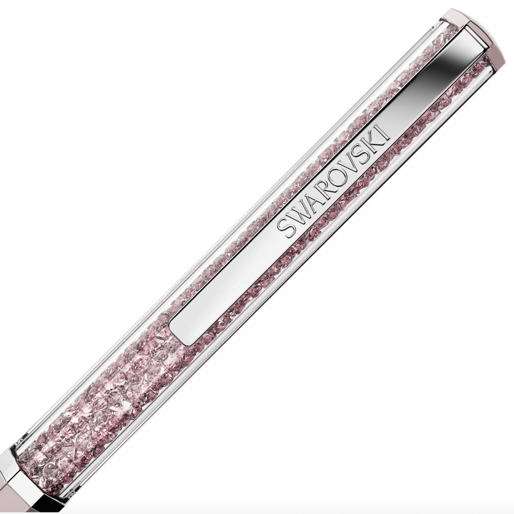 Crystalline Ballpoint Pen - Pink Lacquered Chrome